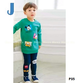 setelan baju mickey mouse donald duck